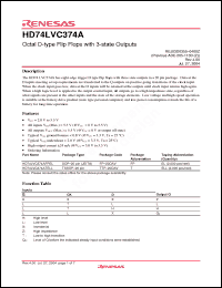 Click here to download HD74LVC374ATELL Datasheet