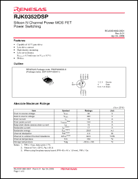 Click here to download RJK0352DSP Datasheet