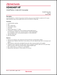 Click here to download HD49340HF Datasheet
