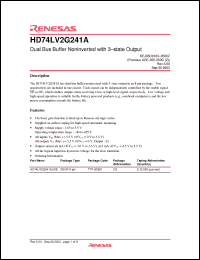Click here to download HD74LV2G241AUSE Datasheet