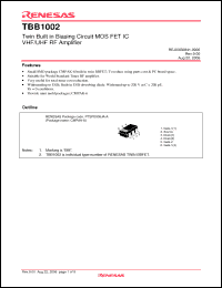 Click here to download TBB1002BMTL-E Datasheet