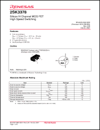 Click here to download 2SK3378ENTR-E Datasheet