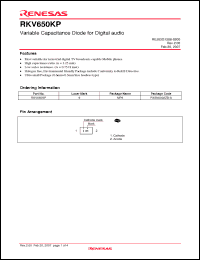 Click here to download RKV650KP Datasheet