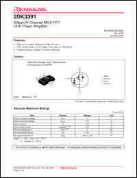 Click here to download 2SK3391JXTL-E Datasheet