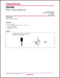 Click here to download 2SJ496TZ-E Datasheet