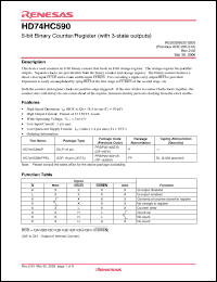 Click here to download HD74HC590P Datasheet