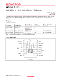 Click here to download HD74LS153FPEL Datasheet