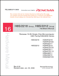Click here to download H8S-2218 Datasheet