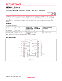 Click here to download HD74LS145FPEL Datasheet