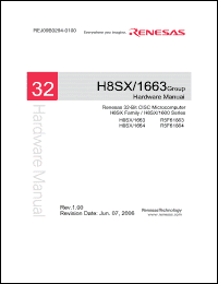 Click here to download H8SX1663 Datasheet