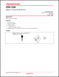 Click here to download 2SK1336TZ-E Datasheet