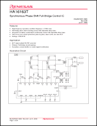 Click here to download HA16163T Datasheet