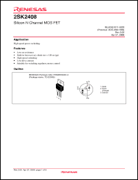 Click here to download 2SK2408-E Datasheet