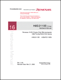 Click here to download H8S2110B Datasheet