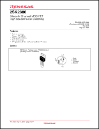 Click here to download 2SK2800-E Datasheet