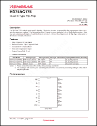 Click here to download HD74AC175AFPEL Datasheet