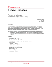 Click here to download R1EX24512ASAS0A Datasheet