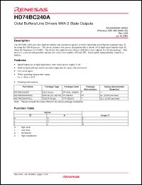 Click here to download HD74BC240ATELL Datasheet