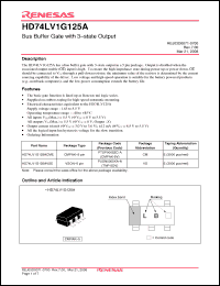 Click here to download HD74LV1G125ACME Datasheet