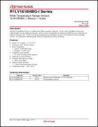 Click here to download R1LV1616HBG-I Datasheet