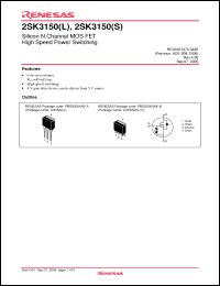 Click here to download 2SK3150STL-E Datasheet