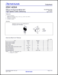 Click here to download 2SK1400A-E Datasheet