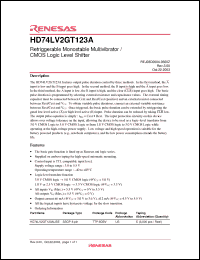 Click here to download HD74LV2GT123AUSE Datasheet