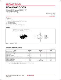 Click here to download RQK0609CQDQS Datasheet