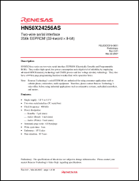 Click here to download HN58X24256AS Datasheet