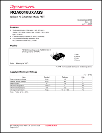 Click here to download RQA0010UXAQSTL-E Datasheet