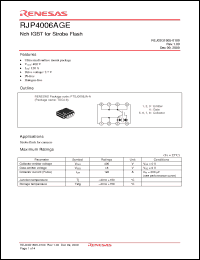 Click here to download RJP4006AGE Datasheet