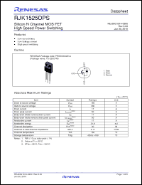 Click here to download RJK1525DPS_10 Datasheet