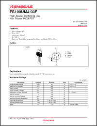 Click here to download FS100UMJ-03F Datasheet