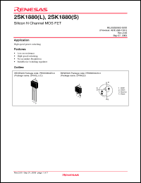 Click here to download 2SK1880L-E Datasheet