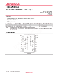 Click here to download HD74AC368FPEL Datasheet