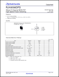 Click here to download RJK6006DPD Datasheet