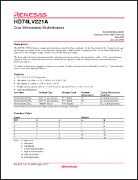 Click here to download HD74LV221AFPEL Datasheet