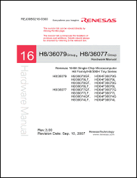 Click here to download HD64F36077L Datasheet