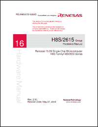 Click here to download H8S2615 Datasheet
