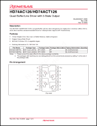 Click here to download HD74AC126RPEL Datasheet