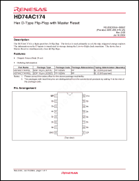 Click here to download HD74AC174RPEL Datasheet