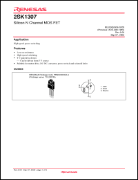 Click here to download 2SK1307-E Datasheet