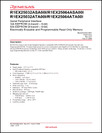 Click here to download R1EX25064ASA00I Datasheet