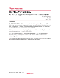 Click here to download HD74ALVC165245ATEL Datasheet