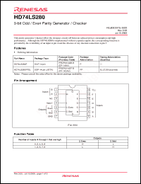 Click here to download HD74LS280P Datasheet