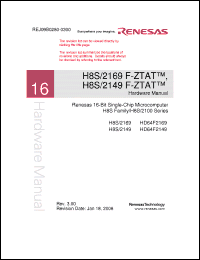 Click here to download HD64F2149YV Datasheet