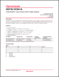 Click here to download HD74LVC541AFPEL Datasheet