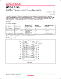 Click here to download HD74LS245P Datasheet