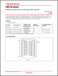 Click here to download HD74LS245RPEL Datasheet