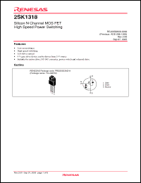 Click here to download 2SK1318-E Datasheet